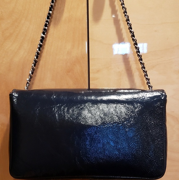 Chanel Sac Class Rabat Navy patent Leather - Picture 3 of 8